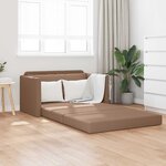 vidaXL Canapé-Lit Cappuccino 124 x 71 x 78 cm Simili cuir