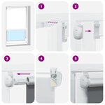 vidaXL Store roulant 80 x 175 cm Blanc