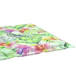 vidaXL Coussin de chaise longue à motif de feuilles 200x50x3 cm