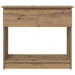 vidaXL Table console avec tiroirs chêne artisanal 85 5x38 5x74 5 cm