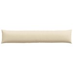vidaXL Coussins de canapé 2 Pièces Crème 200 x 40 cm tissu