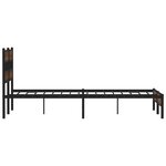 vidaXL Cadre de lit sans matelas chêne marron 137x190 cm