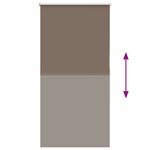 vidaXL Store enrouleur occultant café 75x150cm largeur du tissu 70 7cm
