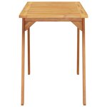 vidaXL Table à manger de jardin 110x56x75 cm bois massif d'acacia