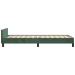 vidaXL Cadre de lit sans matelas vert foncé 100x200 cm velours