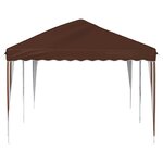 vidaXL Tente de fête pop-up 575 x 290 x 245 cm Marron