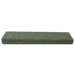 vidaXL Tapis d'escalier autocollants 15 pièces 65 x 21 x 4 cm Vert Bord rectangulaire