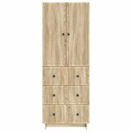 vidaXL Ensemble de Meubles 2 Pièces 66 x 34 5 x 90 cm Bois d'ingénierie