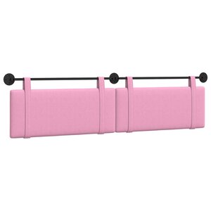 vidaXL Tête de lit suspendue Rose Tissu