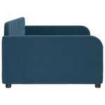 vidaXL Lit de repos sans matelas bleu 90x200 cm velours