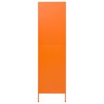 vidaXL Garde-robe Orange 90x50x180 cm Acier