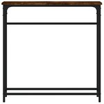 vidaXL Table console chêne fumé 75x19 5x75 cm bois d'ingénierie