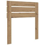 vidaXL Tête de lit Chêne artisanal 80 cm Bois d'ingénierie
