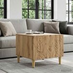 vidaXL Table basse Chêne artisanal 50 x 49 x 40 cm Bois d'ingénierie