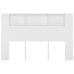 vidaXL Armoire de tête de lit Blanc 160x18 5x104 5 cm