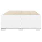 vidaXL Cadre de lit sans matelas blanc 120x190 cm similicuir