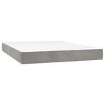vidaXL Matelas de lit à ressorts ensachés fermeté moyenne 120x210x20 cm velours