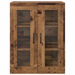 vidaXL Armoires Murailles 2 Pièces Bois ancien 69 5 x 34 x 90 cm