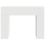 vidaXL Table basse Blanc 102 x 35 x 75 cm Bois d'ingénierie