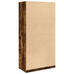 vidaXL Garde-robe chêne fumé 100x50x200 cm bois d'ingénierie