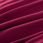 vidaXL Jeu de housse de couette bordeaux 155x220/80x80 cm