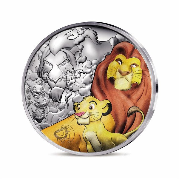 Disney Le Roi Lion - 30ème anniversaire Monnaie de 50€ Argent 5Oz