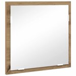 vidaXL Cabinet de rangement de salle de bain Chêne fait main MDF Moyen