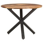 vidaXL Table de salle à manger 100x100x75 cm Bois d'acacia