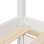 vidaXL Lit avec tiroirs et matelas blanc 200x200 cm bois massif de pin