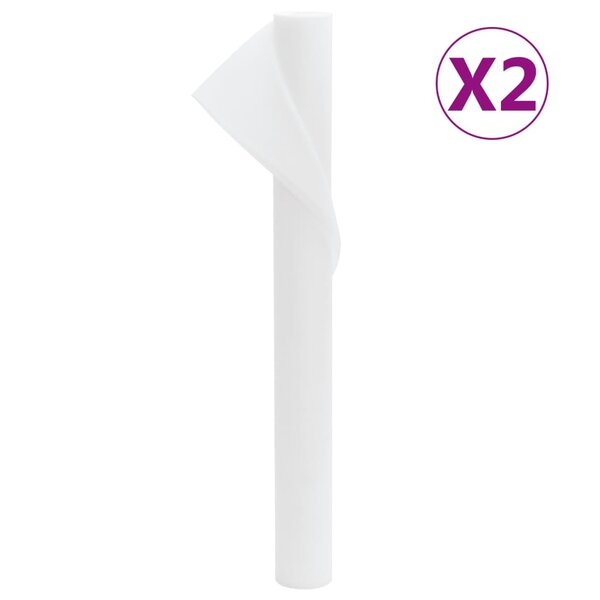 vidaXL Toison végétale 2 rouleaux 70 g/m² 10x1 6 m