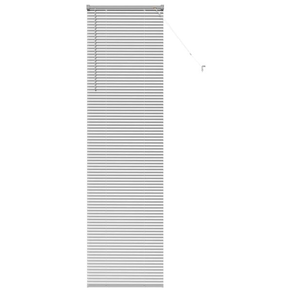 vidaXL Store de Fenêtre avec des rideaux Argent Aluminium