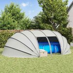 vidaXL Dôme de tente de piscine Gris 640 x 432 x 205 cm