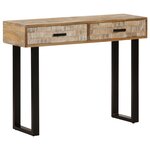 vidaXL Table console 100x30x75 cm Bois de manguier massif