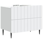 vidaXL Cabinet de chevet Blanc 62 x 34 5 x 49 5 cm Bois d'ingénierie