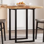 vidaXL Dessus de table carré 70x70x4 cm bois massif d'acacia