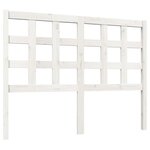 vidaXL Tête de lit Blanc 125 5x4x100 cm Bois massif de pin