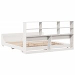 vidaXL Cadre de lit sans matelas blanc 180x200 cm bois massif de pin