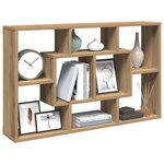 vidaXL Étagère murale Chêne artisanal 85 x 16 x 52 5 cm Bois d'ingénierie