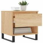 vidaXL Tables basses 2 Pièces chêne sonoma 50x46x50 cm bois d'ingénierie