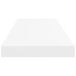 vidaXL Étagères murales flottantes 2 Pièces blanc 80x23 5x3 8 cm MDF