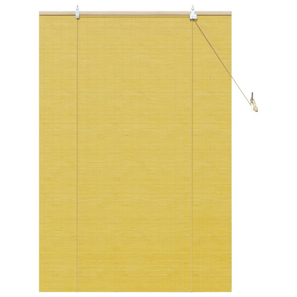 vidaXL Stores et Occultants avec des rideaux Jaune 100 x 160 cm Bambou