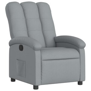 vidaXL Fauteuil inclinable en tissu gris clair