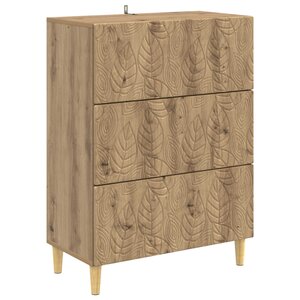 vidaXL Armoire à tiroirs Chêne artisanal 66 x 34 5 x 90 cm