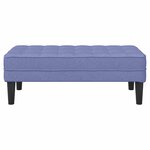 vidaXL banc Bleu jean 113 x 57 x 39 cm tissu