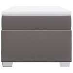 vidaXL Sommier à lattes de lit avec matelas Gris 100x200 cm Similicuir