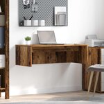 vidaXL Bureau mural Bois Ancien 100 x 45 x 30 cm Bois d'ingénierie