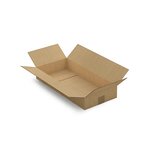 Caisse carton brune simple cannelure raja 52x25x8 cm (lot de 25)