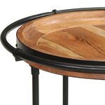 vidaXL Table d'appoint Ø55x83 cm bois massif d'acacia