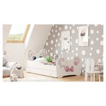 Lit simple enfant  PINK CAT 140 avec matelas