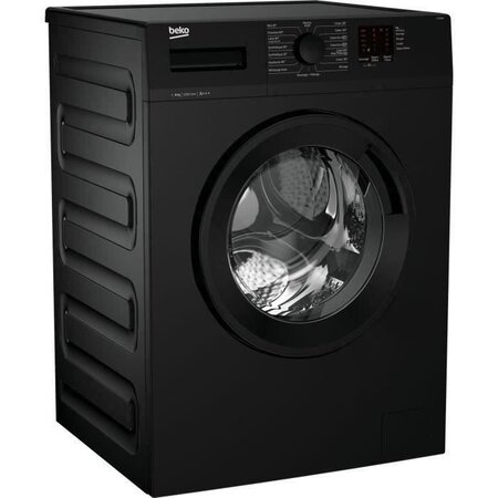 Lave-linge hublot beko llf082b2 - 8 kg - tambour aquawave - induction - 1200 trs/min - noir